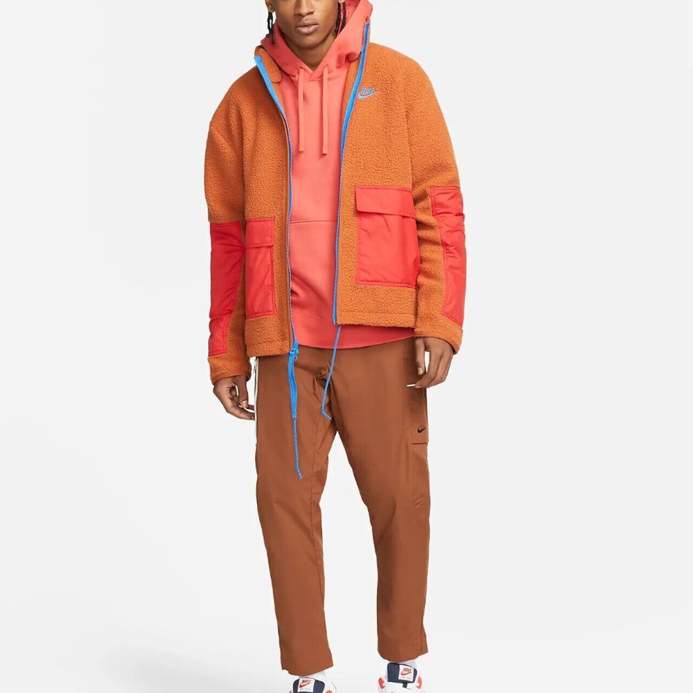 $150 Nike Sportswear Sport Essentials + Mens Fleece Full-Zip Jacket DD5021-246 - Picture 3 of 8